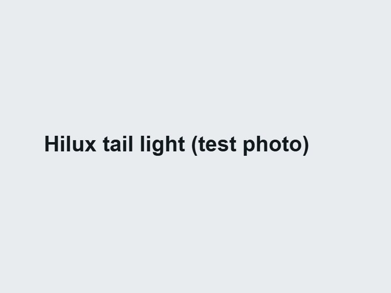 Tail light (upload test)